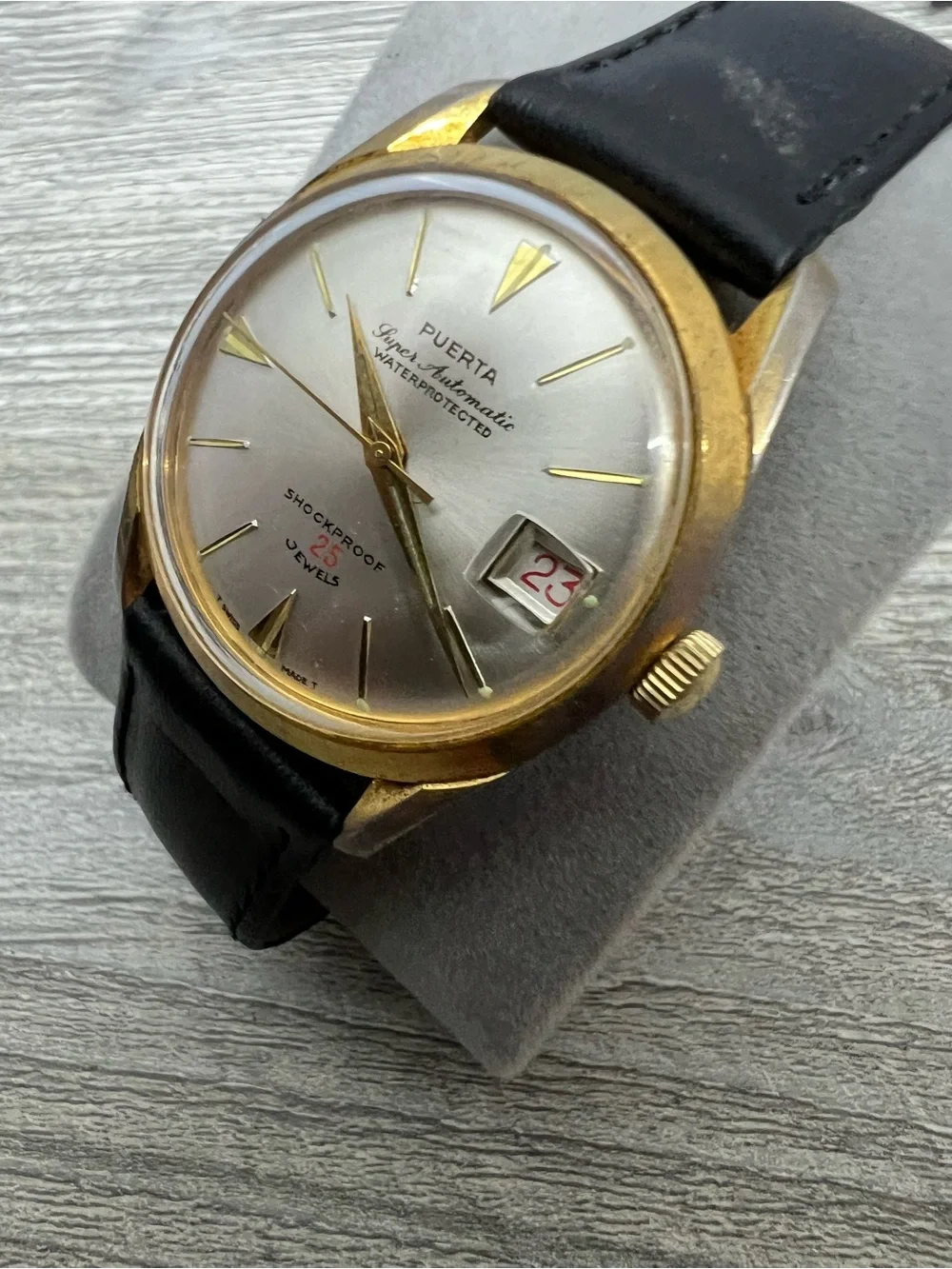 PUERTA super Automatic Swiss 25jewel men’s watch running